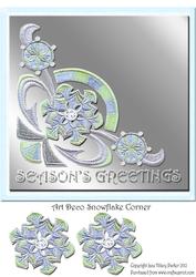 Art Deco Snowflake Corner