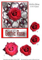 Gothic Rose 5 X7