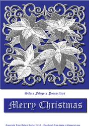 Poinsettia Silver Filigree