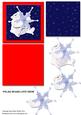 Polar Bears Love Snowflakes 4 x 4 Inch