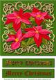 Poinsettias Gold Filigree