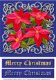 Poinsettias Silver Filigree