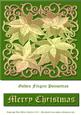 Golden Filigree Poinsettias