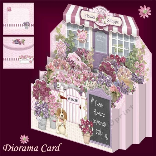 Flower Shoppe Diorama Card