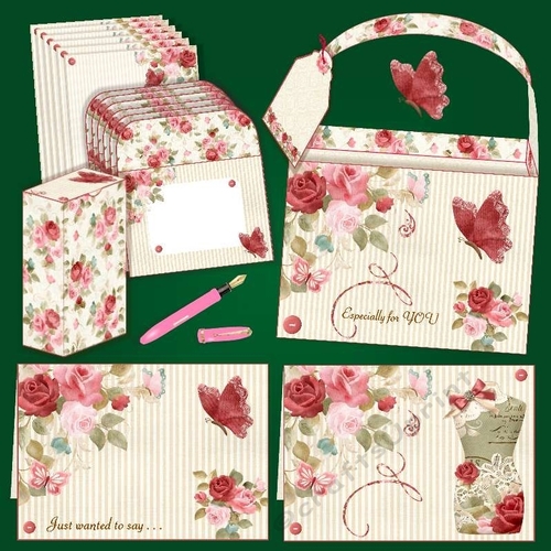  Roses & Butterflies Tailored For You Stationery Set