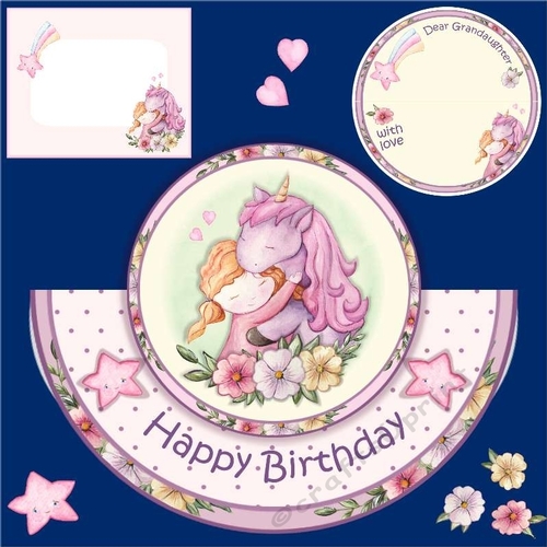 Hugging A Unicorn Card
