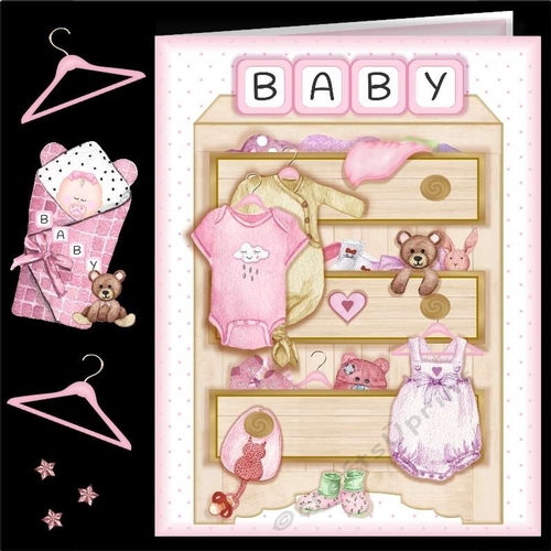  Baby Girl Dresser Card