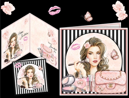 Beauty Glamour Girl Card