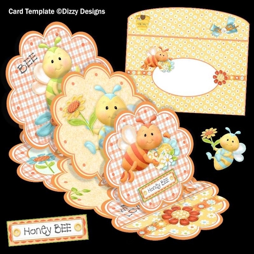 Triple Scallop Easel Card 