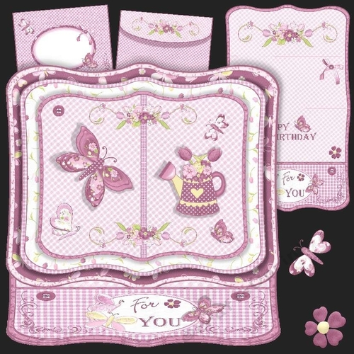 Spring Butterflies Book Easel Card