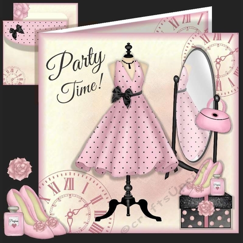 Party Time Dress Card