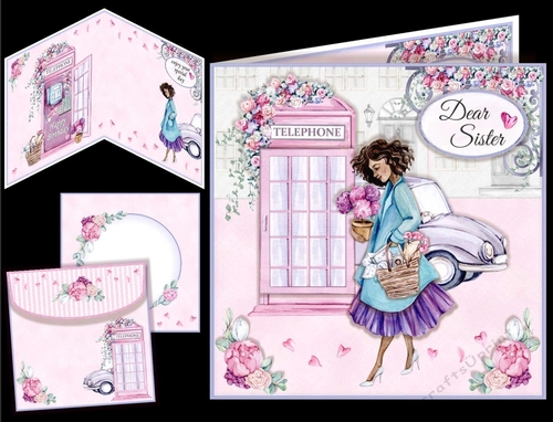 Lady & Floral Phone Box