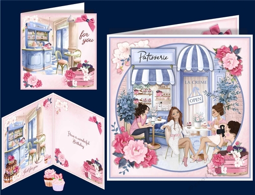   La Creme Patisserie Card Front & Inserts