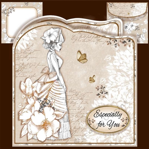 Victorian Lady & Butterflies