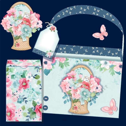 Floral Basket For You Tote Bag & Gift Box