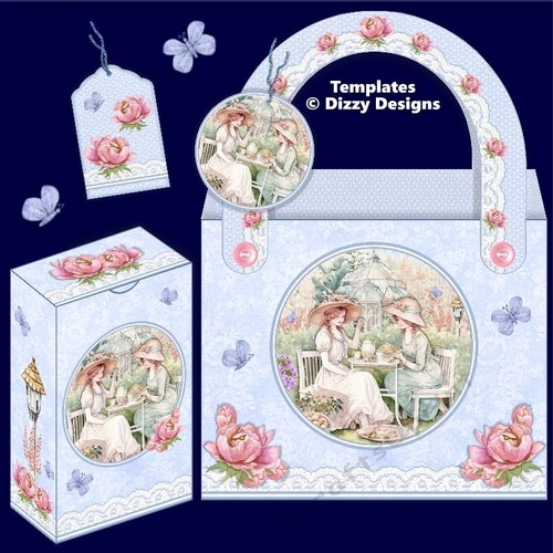Tea In The Garden Tote and Gift Box