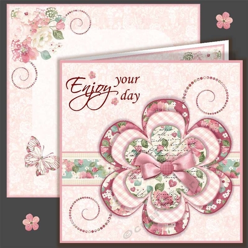 Layered Flower With Swirls