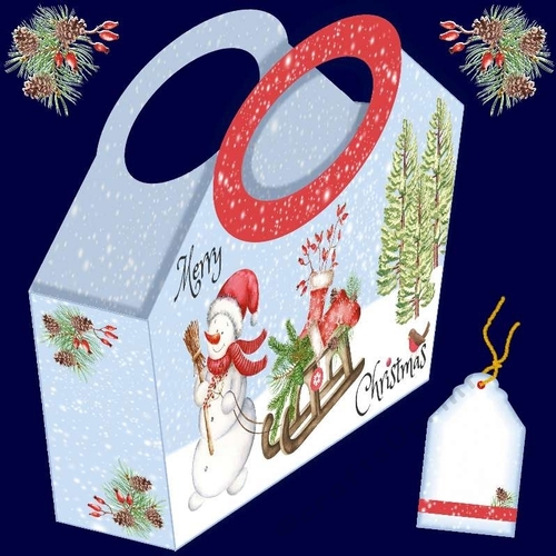 Snowman & Sleigh Gift Basket