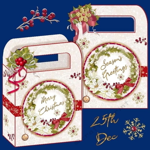Christmas Wreath Gift Bags
