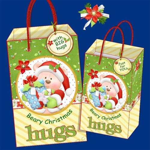 Santa Bear Gift Bags