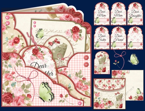 Forever Roses Double Pocket Card