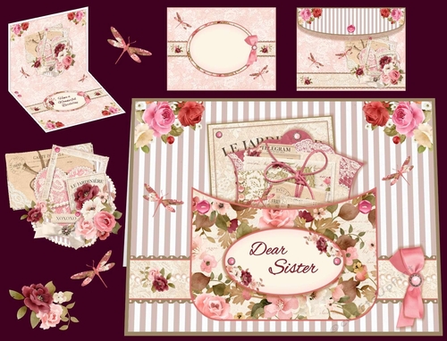 Le Jardinière Floral Pocket Card