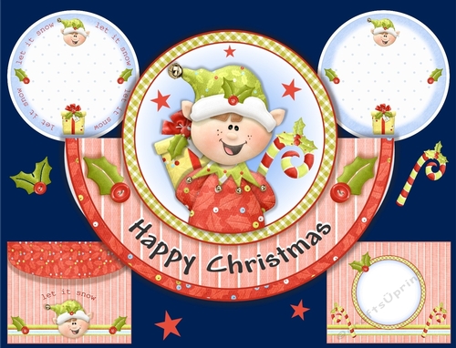 Christmas Elf Rocker Card