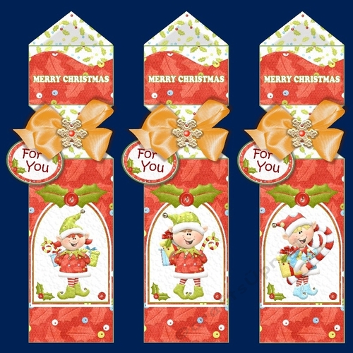 Trio Of Elves Triangular Cracker Boxes