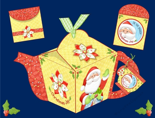 Santa Teapot Box