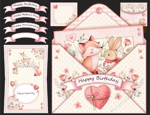 Romantic Woodland Envy Card