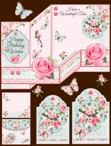 Wonderful Time Double Z Fold Card