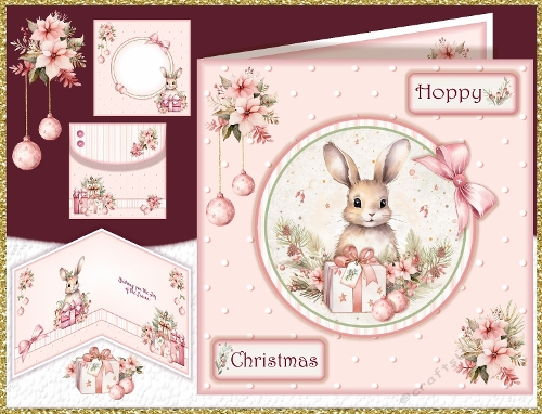 Hoppy Christmas Card