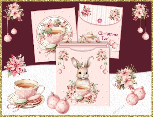 Hoppy Christmas Teabag Holder & Wrappers