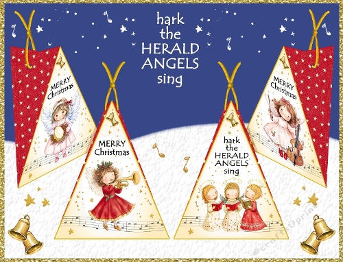 Musician Angels Triangular Treat Boxes