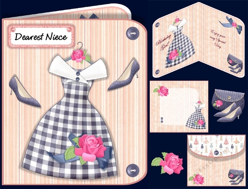 Blue Gingham Birthday Dress