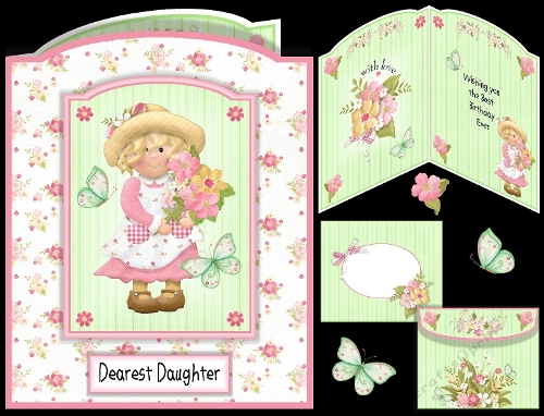 Bonnet Girl & Butterflies