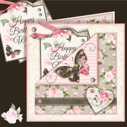 Floral Butterfly Pocket Card