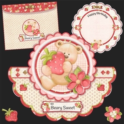 Strawberry Bear Over The Top Card