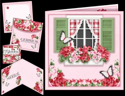 Geranium Window Box