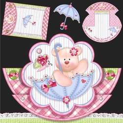  Umbrella Bear Stepper Rocker Card