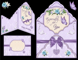  Foral Whisper Envelope Card