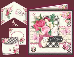 Bunch of Flowers Tag Card