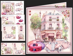 Parisian Hotel & Café Card Front with Inserts