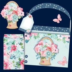 Floral Basket For You Tote Bag & Gift Box