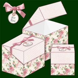 Floral Flip Lid Boxes