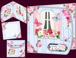 Summer Window Wraparound Card 