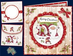 Santa Gnomes Topper Card