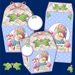 My Heart Belongs To Frosty Gift Boxes & Pinch Bag