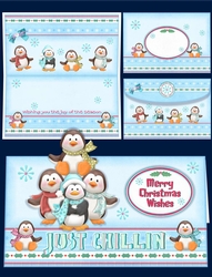 Just Chillin Penguins Card