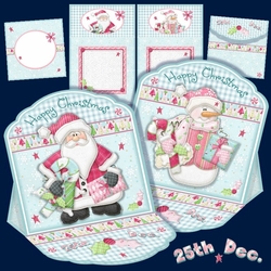 Santa & Snowman Mini Easel Cards